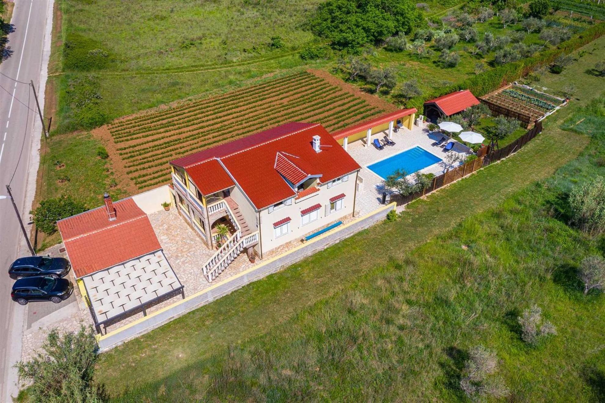 Apartment House Simoni With Pool, Zadar County Privlaka  Exteriör bild